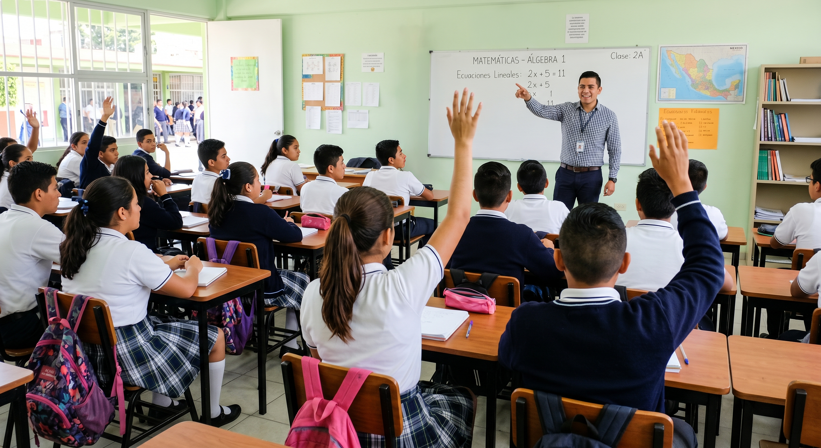 Docente impartiendo clase